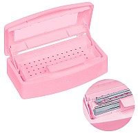 Ranrose Nail Tools Clean Box Plastic Nail Tray For Cleaning Container Plastic Clean Box Storage Organizer For Nail Manicure Tool