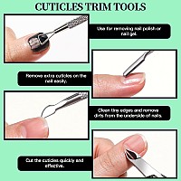 Fandamei Nail Tools Nail Care Tool Kit Nail Files 100180 Nail Buffer Block Cuticle Nippers Cuticle Pusher Cuticle Peeler