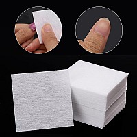 2600 Pcs Lint Free Nail Wipes For Gel Nail Disposable Nail Polish Remover Wipes Cotton Pads White 8 Pack