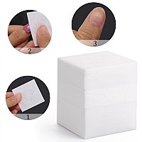 2600 Pcs Lint Free Nail Wipes For Gel Nail Disposable Nail Polish Remover Wipes Cotton Pads White 8 Pack