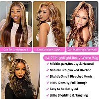 Highlight Ombre 13X6 Hd Lace Front Wigs Human Hair Ombre P427 Colored Honey Blonde Frontal Wigs Pre Plucked With Baby Hair 160