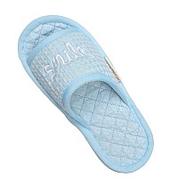 Loopuinhom Cotton Waffle House Slippers For Women Lightweight Open Toe Washable Portable Foldable Comfortable Guest Hotel Trave