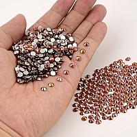 Ncb Nancybeads 1500Pcs Flatback Round Glass Nail Art Rhinestones Crystal For Diy Making Accessories Shoes Clothes Face Art Ba