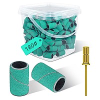 200 Pcs Sanding Bands For Nail Drill 180 Grits Sanding Bands Professional Nail Drill Bits Fine Drill Bits For Nails Set 332