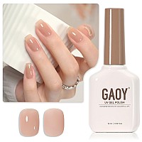 Gaoy Jelly Nude Gel Nail Polish 16Ml Sheer Natural Translucent Gel Polish Uv Light Cure For Nail Art Diy 1716 Neutral Nude