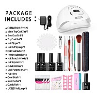 Vicovi 20 Colors Gel Nail Polish Kit With Uv Led Light Manicure Kit All Seasons Gifts For Girls Women Home Diy And Nail Salon