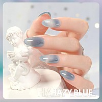 Gaoy Jelly Nude Blue Gel Nail Polish 16Ml Sheer Neutral Translucent Soak Off Gel Polish Uv Light Cure For Nail Art Diy 1722 H