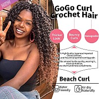 Gogo Curl Crochet Hair For Women Water Wave Curly Crochet Hair Wavy Human Hair Deep Wave Beach Curl Crochet Synthetic Hair Exten