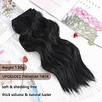 Invisible Wire Hair Exetensions 20 Inch Clip In Hair Extensions With Invisible Wire Adjustabel Size Long Wave Hair Extensions Wi