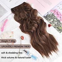 Invisible Wire Hair Exetensions 20 Inch Clip In Hair Extensions With Invisible Wire Adjustabel Size Long Wave Hair Extensions Wi