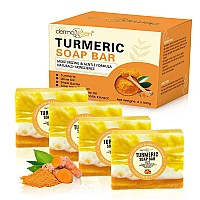 Dermaxgen Organic Turmeric Soap Bar Pure Natural Handcrafted Skincare Face Body Cleanser Blemish Control Reduce Acne Ev