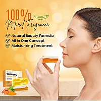 Dermaxgen Organic Turmeric Soap Bar Pure Natural Handcrafted Skincare Face Body Cleanser Blemish Control Reduce Acne Ev