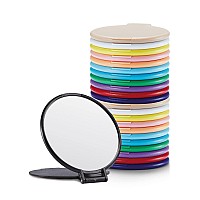 Getinbulk Compact Mirror Bulk Round Makeup Mirror For Purse Set Of 24 12Color