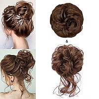 Kethbe Messy Bun Hair Piece Tousled Updo Hair Buns Extension Elastic Hair Band Hair Pieces Curly Hair Bun Scrunchie For Women 2