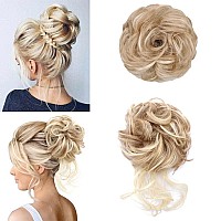 Kethbe Messy Bun Hair Piece Tousled Updo Hair Buns Extension Elastic Hair Band Hair Pieces Curly Hair Bun Scrunchie For Women 2