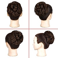 Kethbe Messy Bun Hair Piece Tousled Updo Hair Buns Extension Elastic Hair Band Hair Pieces Curly Hair Bun Scrunchie For Women 2