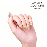 Adora Couture Semi Cured Gel Nail Strips Fall 20Pcs Uv Gel Nail Stickers With Uv Light Orange Grey Ombre Nail Wrap Fall Na