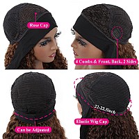 Aiterina Headband Wig Deep Wave Human Hair Wigs For Black Women Brazilian Remy Hair Glueless Non Lace Front Wig Wear And Go Wigs