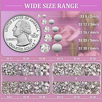 Belleboost Resin Rhinestones Kits 23456Mm Flatback Jelly Rhinestones 2 Box Pink Ab Non Hotfix Crystal Gems For Diy Crafts