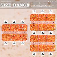 Belleboost 3600Pcs Resin Rhinestones Kits 23456Mm Flatback Jelly Rhinestones 3 Box Orange Ab Non Hotfix Crystal Gems For D