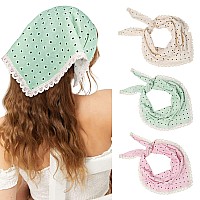 Molans Bandana Headband Chiffon Scarf Headbands Hair Bandana Floral Hair Kerchief Print Hair Scarves Kerchief For Women