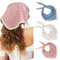 Molans Bandana Headband Chiffon Scarf Headbands Hair Bandana Floral Hair Kerchief Print Hair Scarves Kerchief For Women