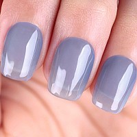 Imtiti Sheer Gel Nail Polish Jelly Light Blue Translucent Color Uvled Light Cure Gel Polish For Nail Art Diy Manicure And Pedi