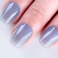 Imtiti Sheer Gel Nail Polish Jelly Light Blue Translucent Color Uvled Light Cure Gel Polish For Nail Art Diy Manicure And Pedi