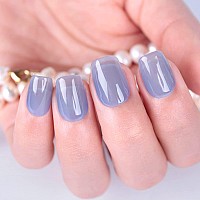 Imtiti Sheer Gel Nail Polish Jelly Light Blue Translucent Color Uvled Light Cure Gel Polish For Nail Art Diy Manicure And Pedi