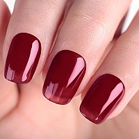 Imtiti Sheer Gel Nail Polish Jelly Dark Red Translucent Color Uvled Light Cure Gel Polish For Nail Art Diy Manicure And Pedicu