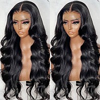 Meiking 30 Inch Body Wave Lace Front Wigs Human Hair Pre Plucked 13X4 Body Wave Frontal Wigs Human Hair Hd Lace 180 Density La