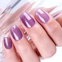 Imtiti Sheer Purple Gel Nail Polish Jelly Lavender Purple Translucent Color Uvled Light Cure Gel Polish For Nail Art Diy Manic