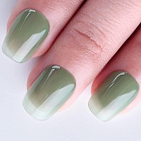 Imtiti Sheer Gel Nail Polish Jelly Eucalyptus Green Translucent Color Uvled Light Cure Gel Polish For Nail Art Diy Manicure An