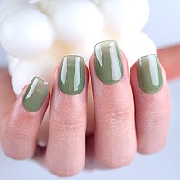 Imtiti Sheer Gel Nail Polish Jelly Eucalyptus Green Translucent Color Uvled Light Cure Gel Polish For Nail Art Diy Manicure An