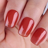 Imtiti Sheer Gel Nail Polish Jelly Amber Brown Translucent Color Uvled Light Cure Gel Polish For Nail Art Diy Manicure And Ped