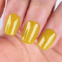 Imtiti Yellow Gel Nail Polish 1 Pcs 15Ml Yellow Color Soak Off Led Longlasting Nail Gel Polish Nail Art Starter Manicure Salon