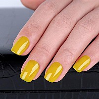 Imtiti Yellow Gel Nail Polish 1 Pcs 15Ml Yellow Color Soak Off Led Longlasting Nail Gel Polish Nail Art Starter Manicure Salon