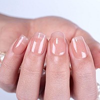 Imtiti Nude Shimmer Brown Gel Nail Polish 15Ml Jelly Brown Translucent Color Uvled Soak Off Gel Polish Sheer Glitter Gel For N