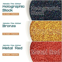 Body Glitter Holographic Fine Glitter Face Glitter Set Of 3 Craft Glitter For Resin Art Crafts Cosmetic Body Eye Hair Face A