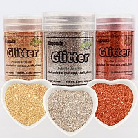 Fine Glitter For Nails Set Of 3 Colors Body Glitter Powder Face Glitter Assorted Makeup Glitter For Art And Crafts Eye Hair