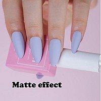 Fzanest 15Ml Gel Nail Polish Purple Gray Gel Polish Soak Off Nail Polish Nail Art Manicure Salon Diy Gifts At Home 051 Oz