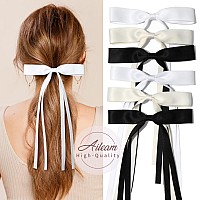 6Pcs Hair Bows For Women Hair Clip Hair Tassel Hair Ribbon Ponytail Holder Accessories Slides Metal Clips Barrettes Girls Toddle