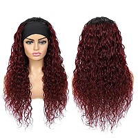 Aiterina Headband Wig Deep Wave Human Hair Wigs For Black Women Brazilian Remy Hair Glueless Non Lace Front Wig 150 Density 24