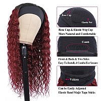 Aiterina Headband Wig Deep Wave Human Hair Wigs For Black Women Brazilian Remy Hair Glueless Non Lace Front Wig 150 Density 24