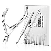 Cuticle Trimmer Cuticle Nippers Gaoy Cuticle Pusher Cuticle Remover Stainless Steel Nail Clippers Cutter Professional Manicure