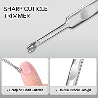 Cuticle Trimmer Cuticle Nippers Gaoy Cuticle Pusher Cuticle Remover Stainless Steel Nail Clippers Cutter Professional Manicure