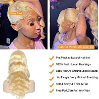 Shengcai 613 13X6 Lace Front Wig Human Hair Body Wave Blonde Wig Human Hair 613 Hd Lace Frontal Wig13X6 180 Density Pre Plucked