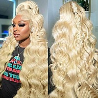 Shengcai 613 13X6 Lace Front Wig Human Hair Body Wave Blonde Wig Human Hair 613 Hd Lace Frontal Wig13X6 180 Density Pre Plucked