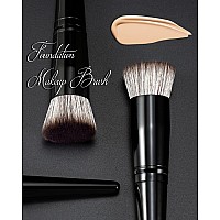 Anmor Kabuki Brush Professional Flat Top Foundation Makeup Brush Perfect For Quick Liquid Cream Blender Even Application Luxu