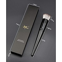 Anmor Kabuki Brush Professional Flat Top Foundation Makeup Brush Perfect For Quick Liquid Cream Blender Even Application Luxu